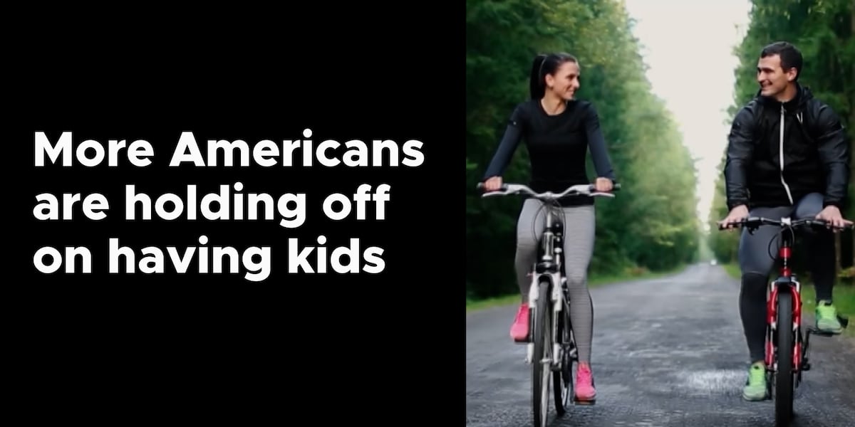 More Americans are holding off on having children, survey finds [Video]