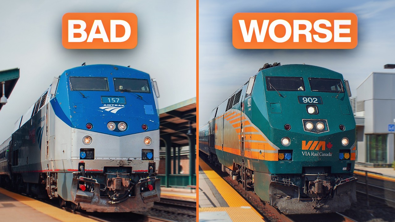 Sunday Video: Whats Good And Bad About Amtrak and Via Rail?