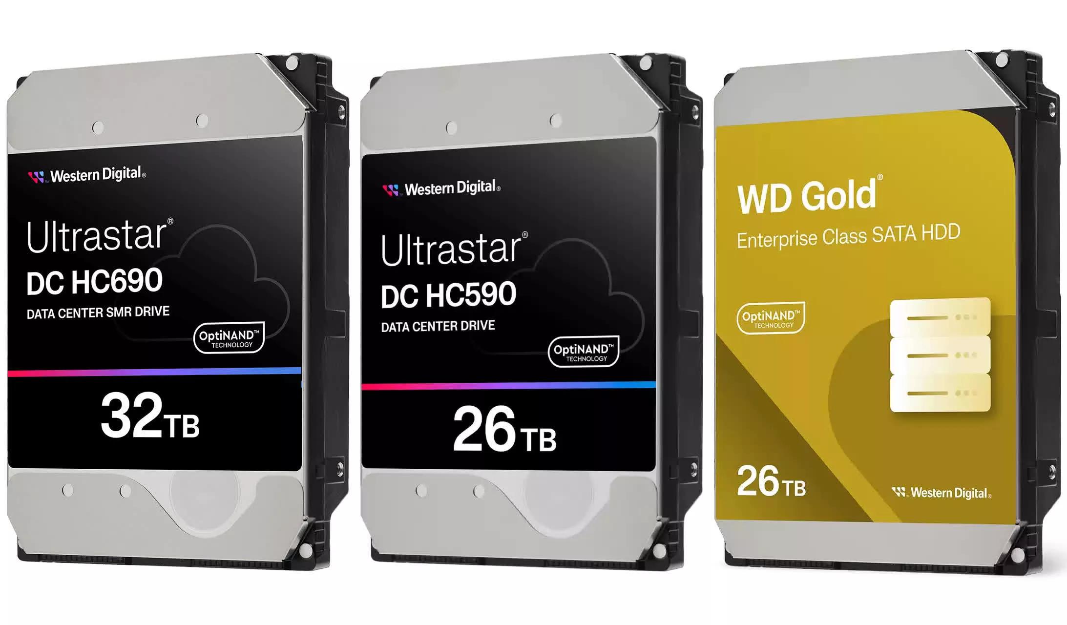 WD unveils new high-capacity 32TB SMR and 26TB CMR disk drives [Video]