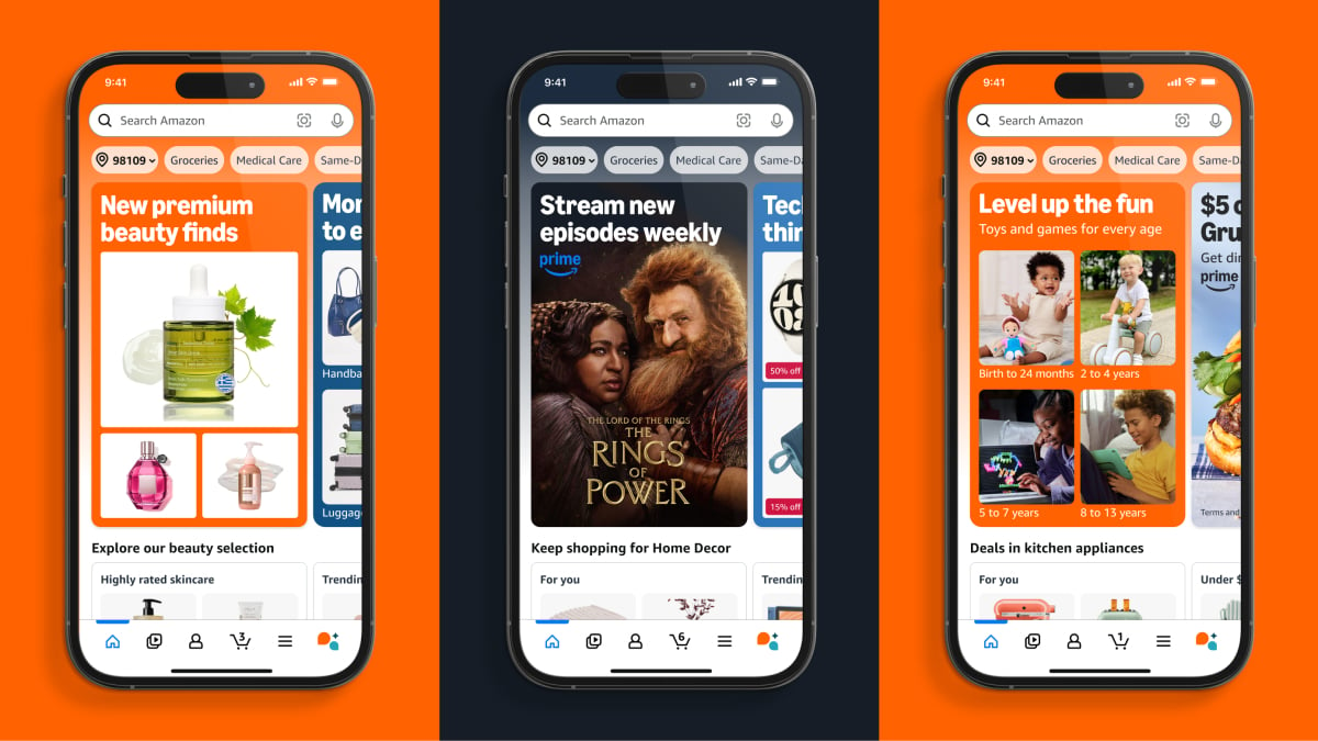 Amazon is testing a homepage redesign of its app [Video]