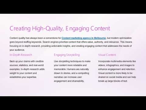 Elevating Your SEO with Modern Content Optimization [Video]