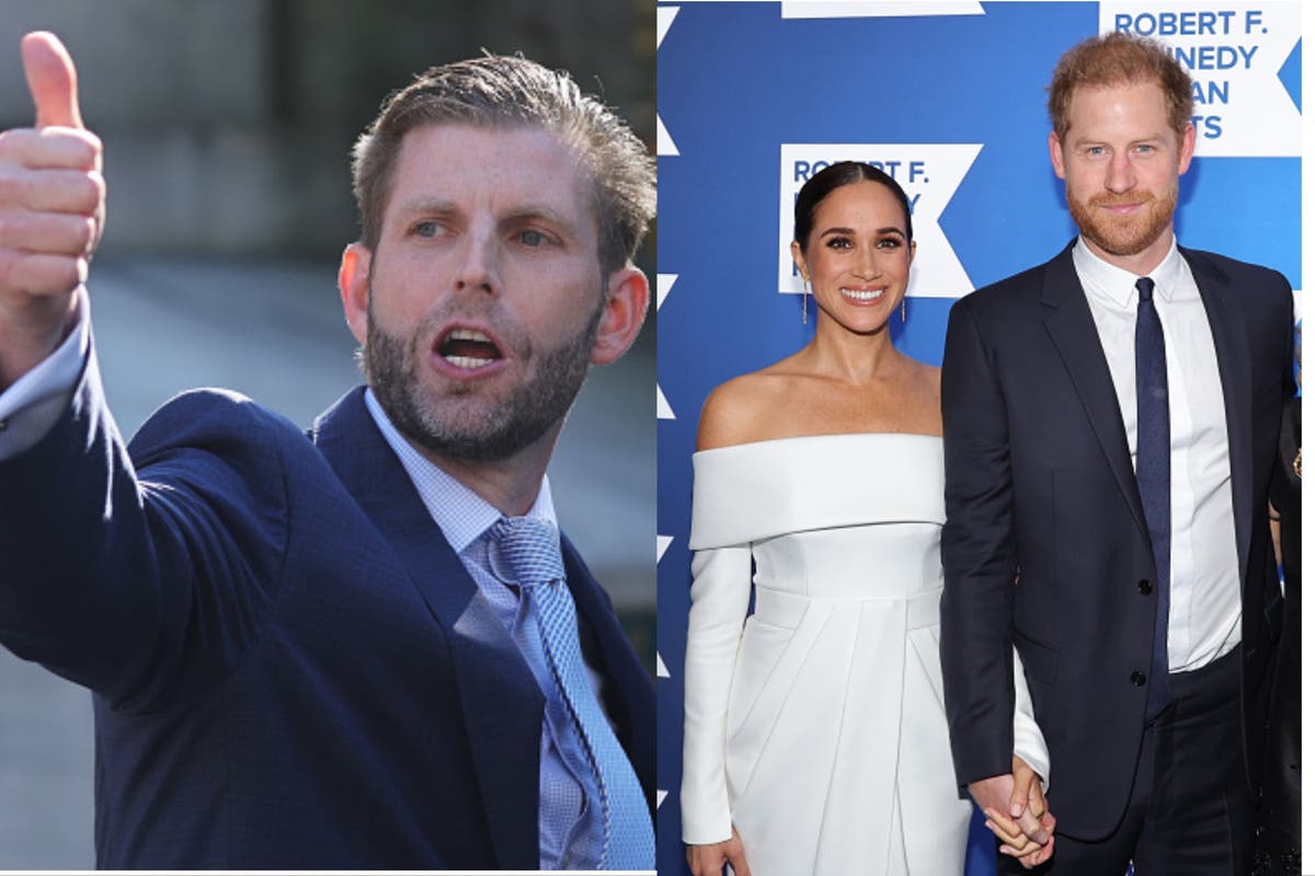 Eric Trump launches unprompted attack on black sheep Prince Harry and his unpopular wife Meghan [Video]