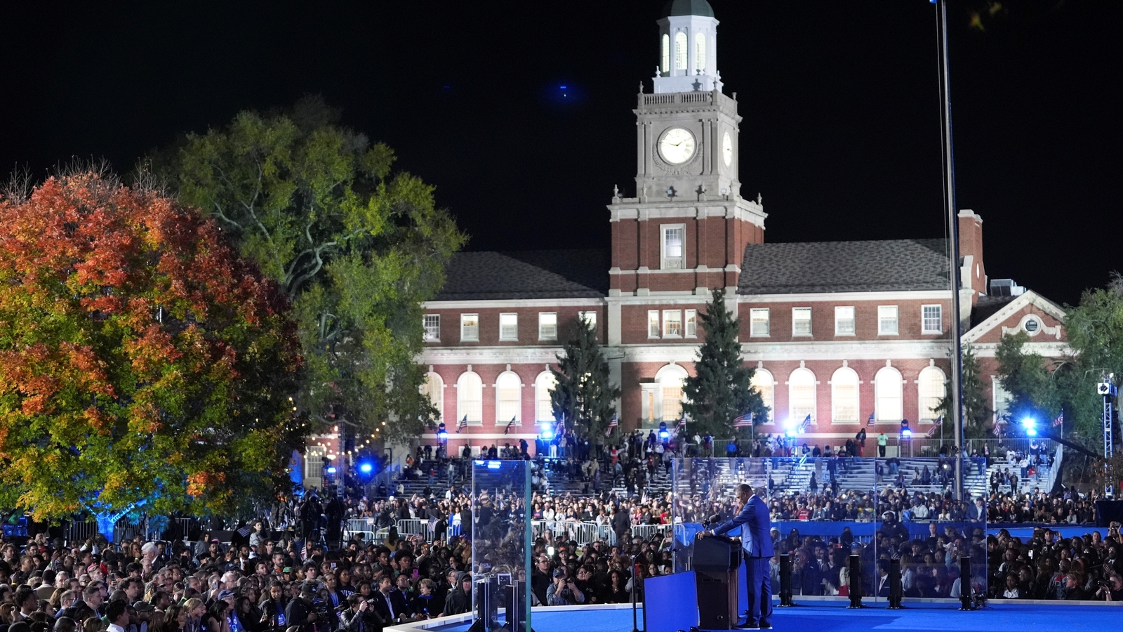 2024 election: Kamala Harris will not speak as tearful supporters leave watch party at Howard University [Video]