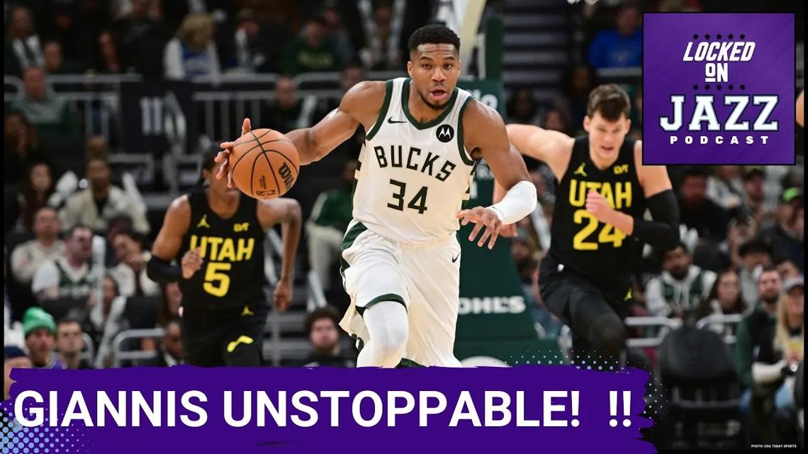 Sometimes you are the bug. Giannis Antetokounmpo Overpowers Jazz Defense [Video]