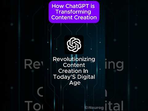 How ChatGPT Is Transforming Content Creation? [Video]