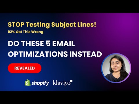 5 Email Marketing Optimization Mistakes Costing You Sales (NOT Subject Lines) | BLOGGER DISHA [Video]