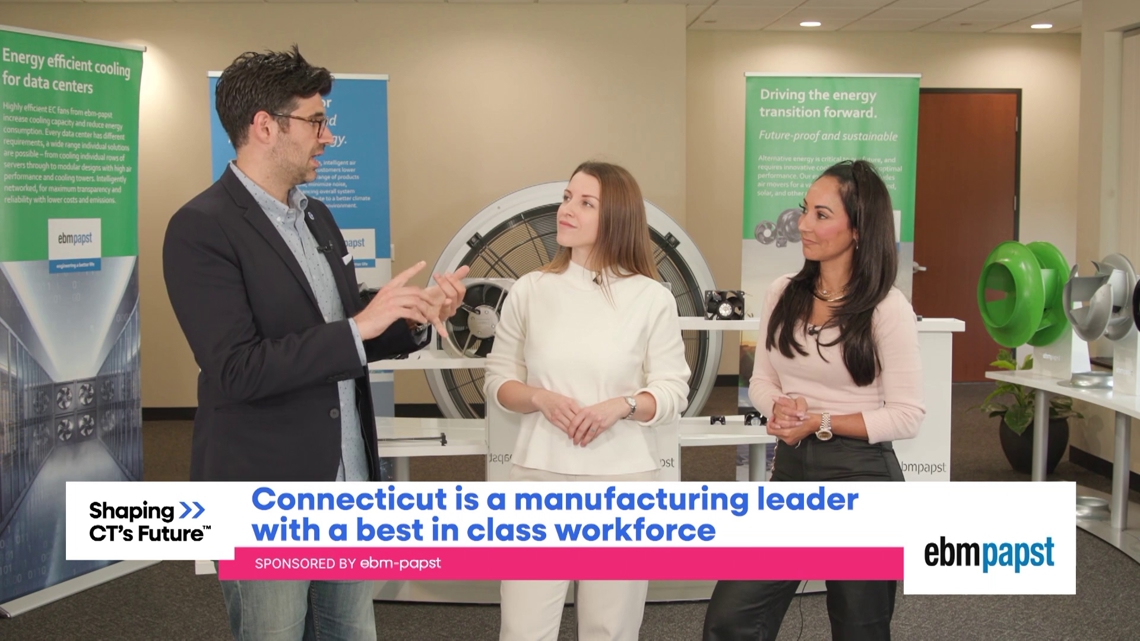 The State of CT & ebm-papst are focused on sustainable manufacturing. Learn more on Shaping CT’s Future. [Video]