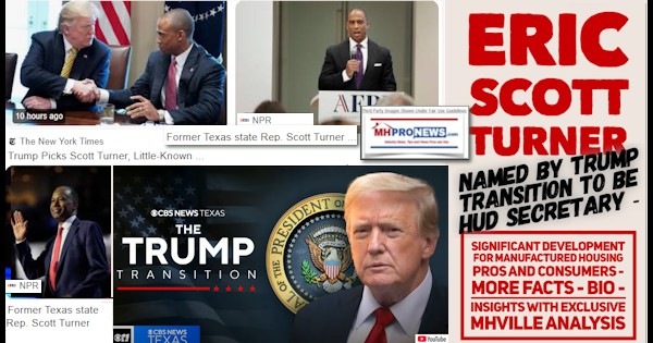 Eric Scott Turner Named by Trump Transition to be HUD Secretary – Significant Development for Manufactured Housing Pros and Consumers – More Facts – Bio [Video]