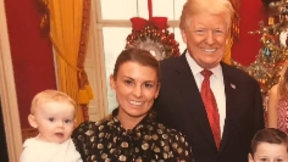 Coleen Rooney poses next to ‘orange’ Donald Trump as snap of the WAG’s visit to the White House emerges after she described him as a ‘dirty b*****d’ [Video]