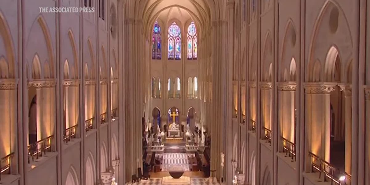 Notre Dame Cathedral unveils its new interior 5 years after devastating fire [Video]