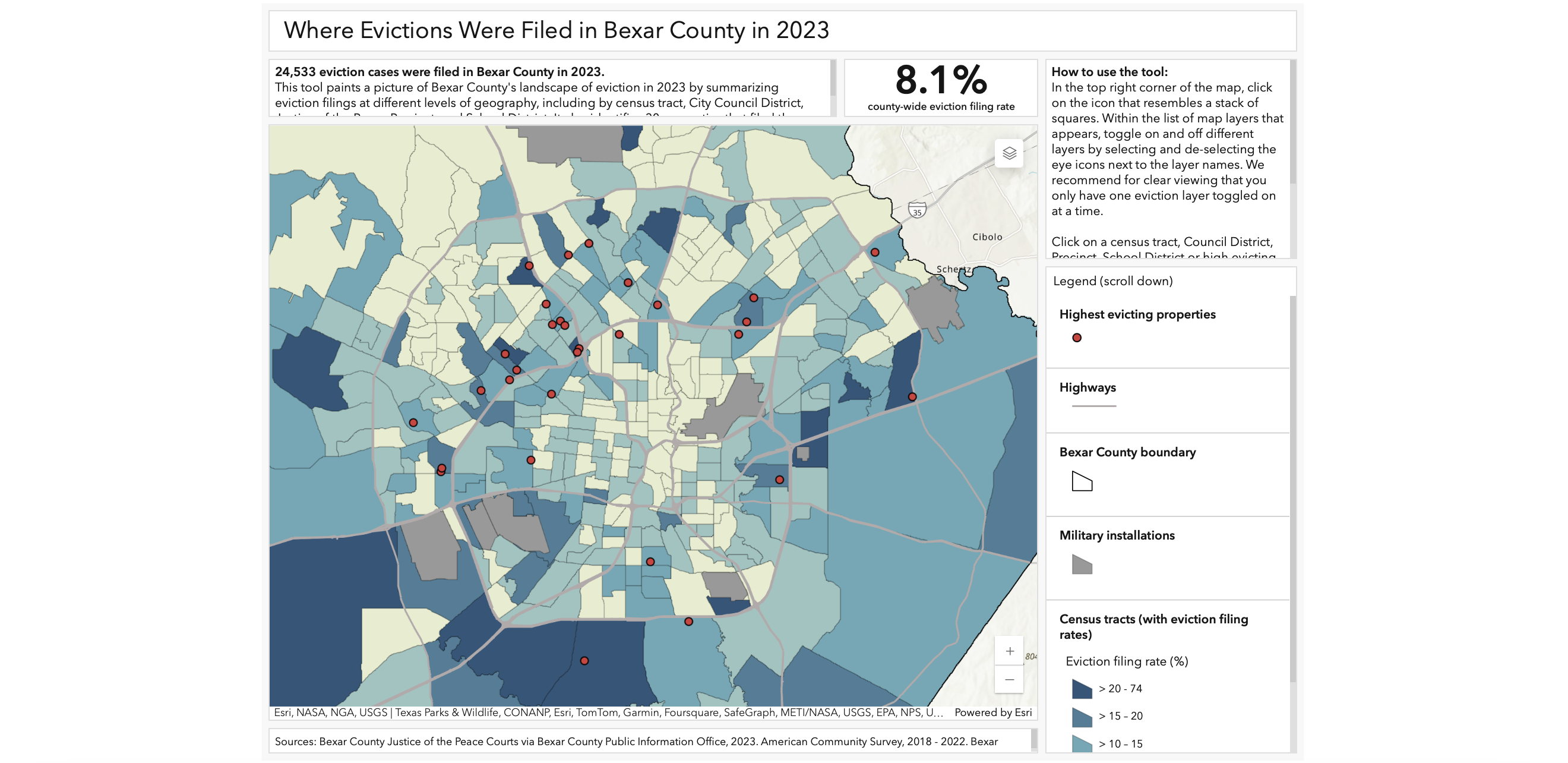 Texas Housers Bexar County eviction mapping tool explores the landscape of eviction in San Antonio [Video]