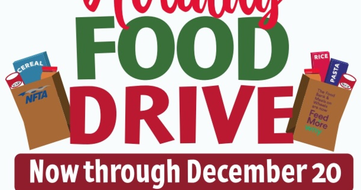 NFTA Partners with FeedMore WNY for holiday food drive [Video]