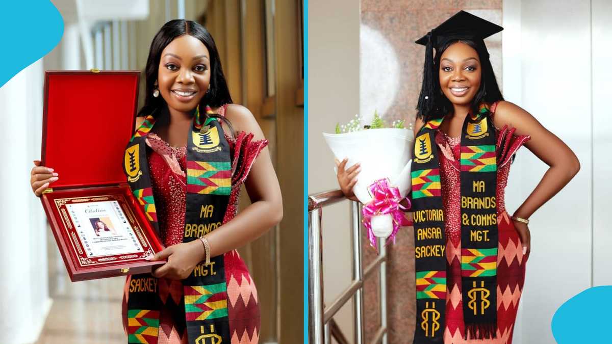 Victoria Ansaa Sackey: Brilliant Ghanaian Lady Named Best-Graduating Student At UPSA Graduation [Video]